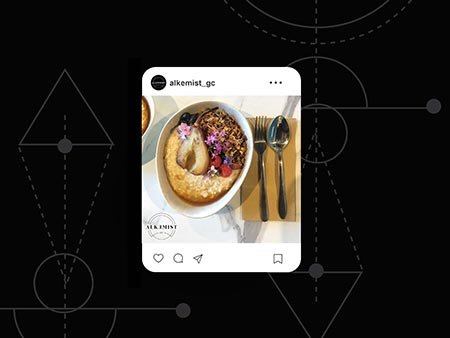 alkemist coffee instagram branding