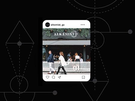 alkemist coffee instagram design