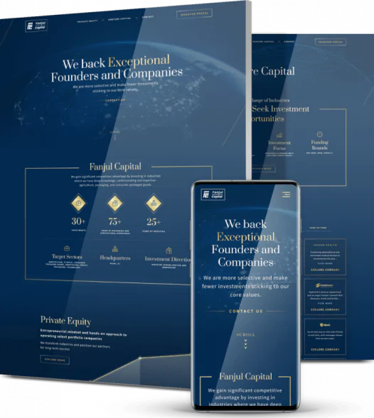 Banking website development